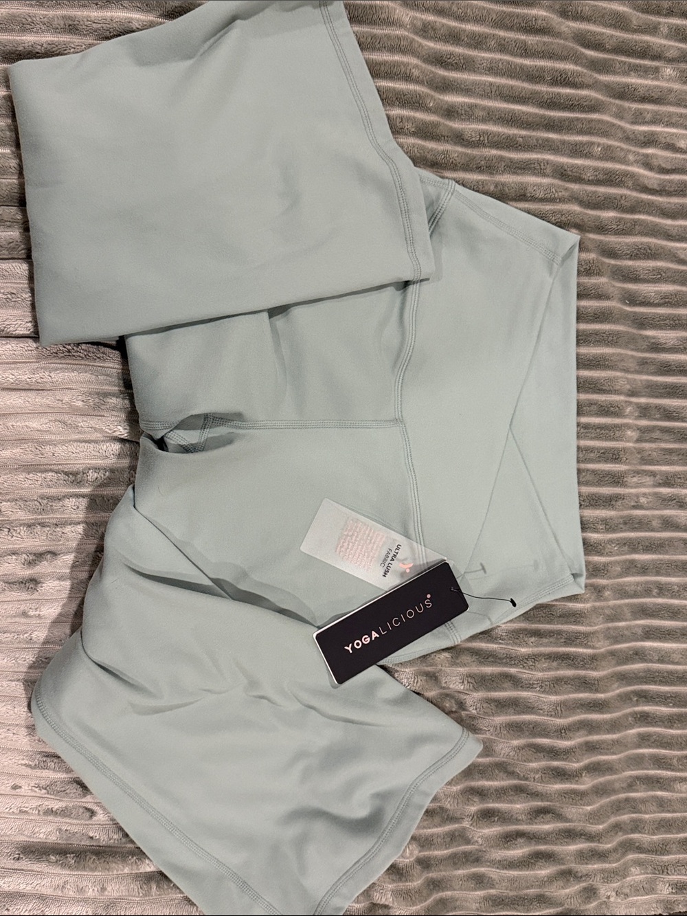 Yogalicious Soft Sage Green High-Waist Yoga Pants